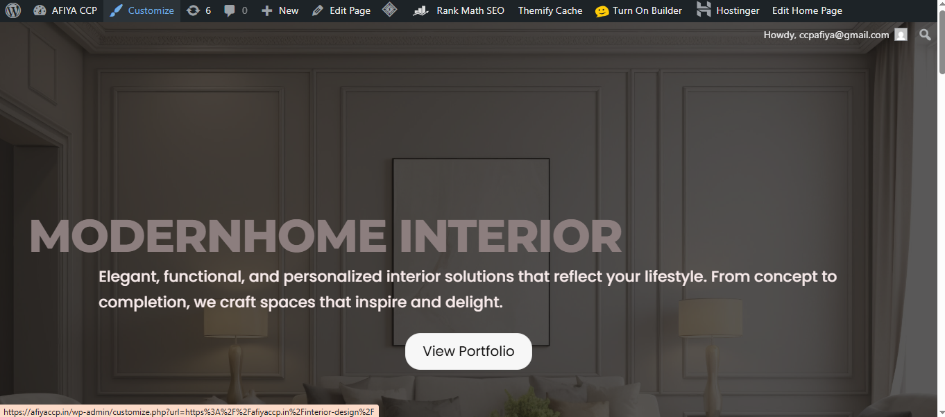 INTERIOR DESIGNING WEBSITE